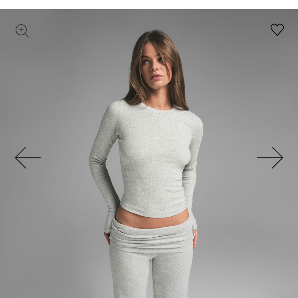 Skims Cotton Rib Long Sleeve - Picture 3 of 9